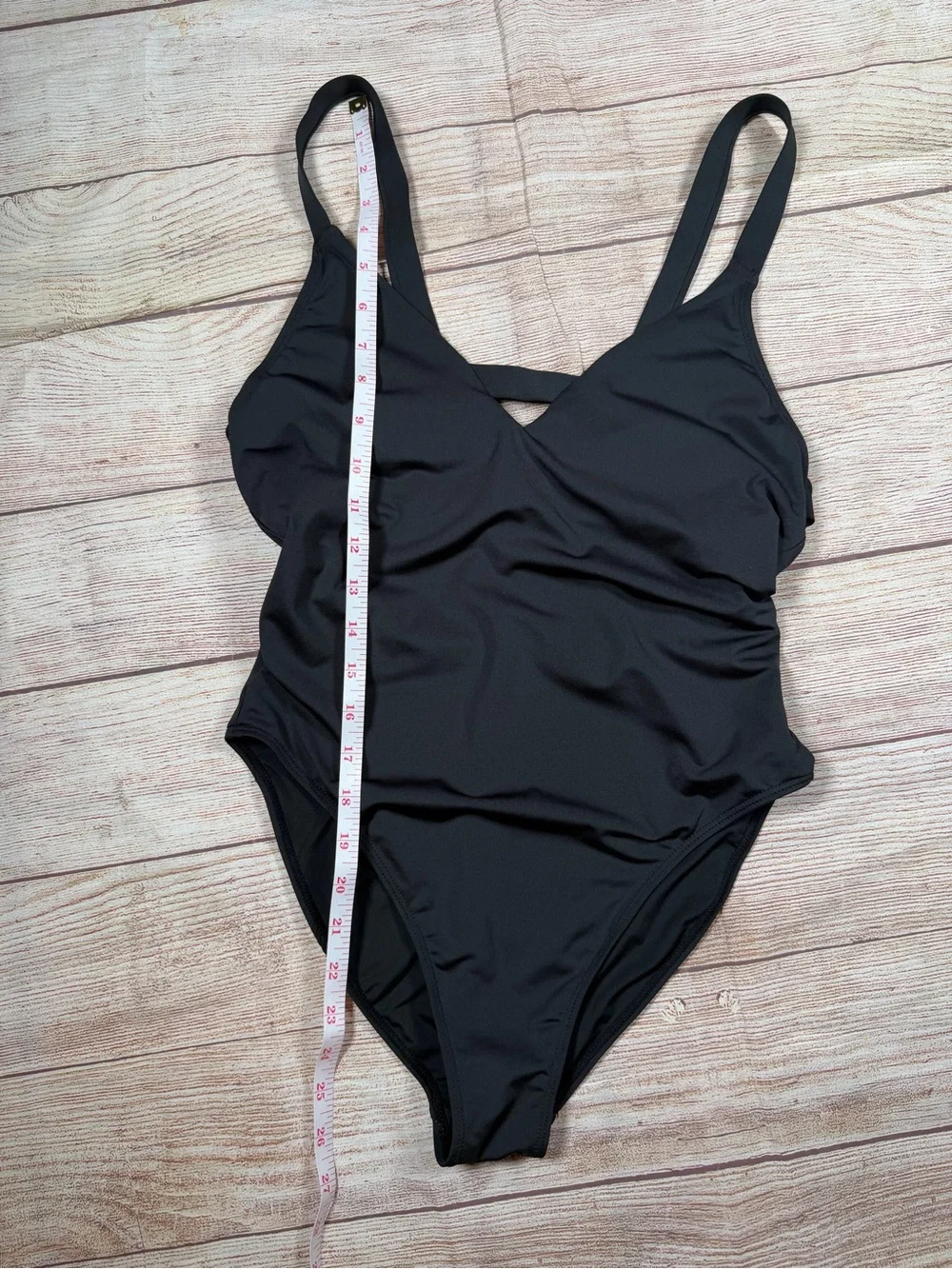 Carve Designs Black Strappy One-Piece Swimsuit with V-Front